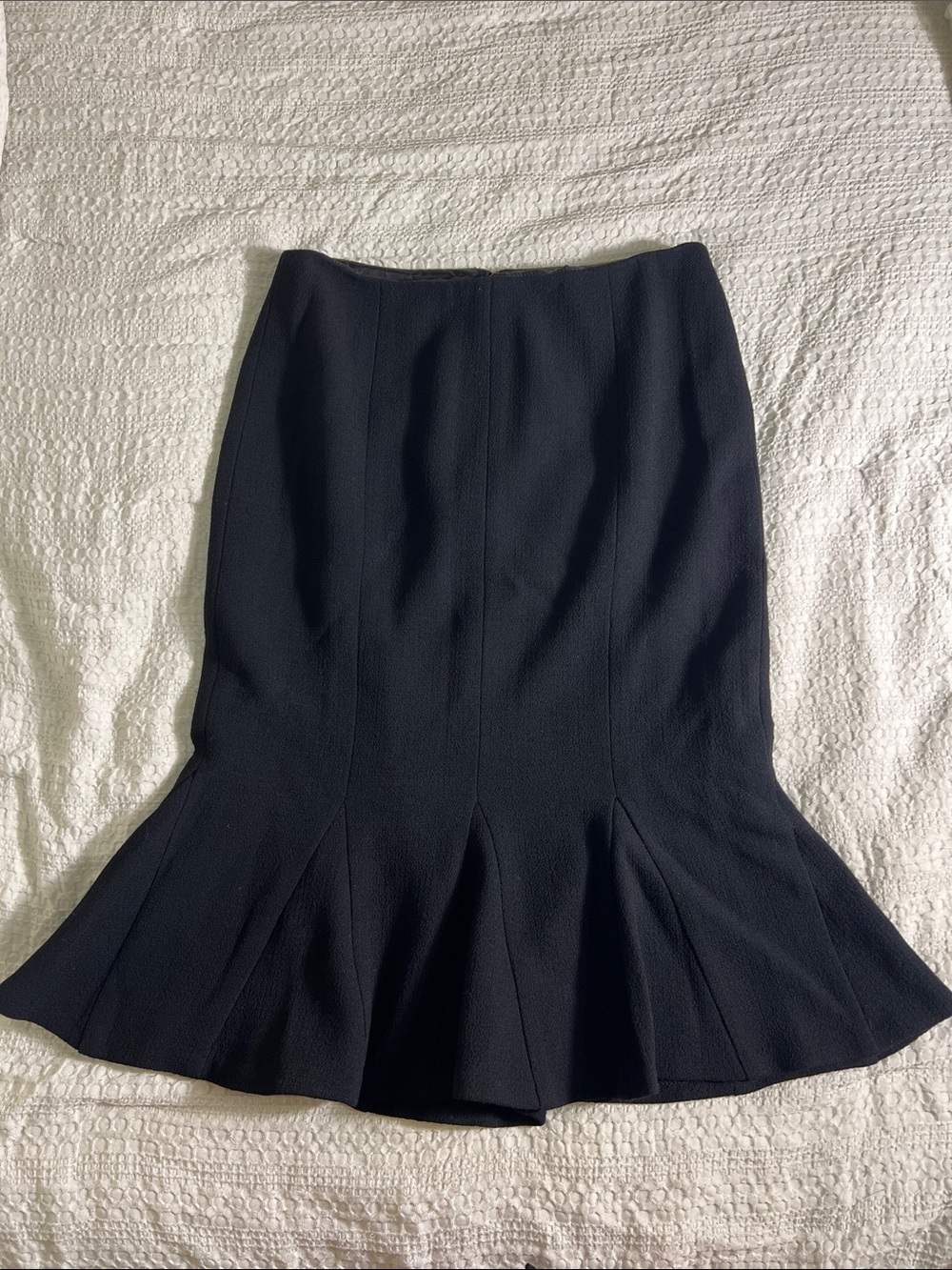 Ann Taylor Black Pencil Skirt with Flared Hem size 4